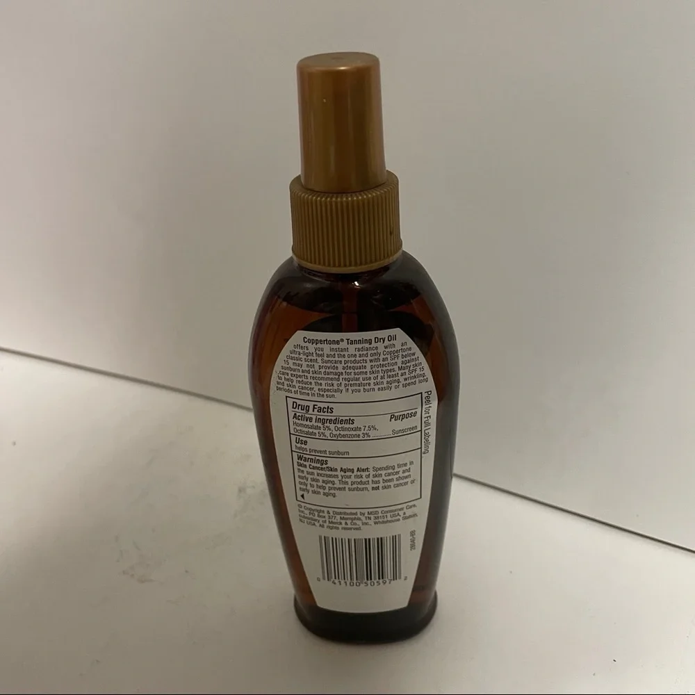 Coppertone Dry Oil Tanning Pump Spray 10 SPF Classic Scent Sunscreen
